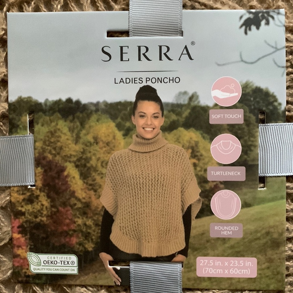 🔥🆕Tan SERRA Ladies Poncho